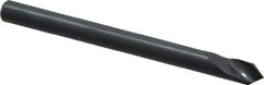 M.A. Ford - 1/8" Head Diam, 1/8" Shank Diam, 1 Flute 82° High Speed Steel Countersink - Bright Finish, 1-1/2" OAL, 0.03" Nose Diam, Single End, Straight Shank, Right Hand Cut - Eagle Tool & Supply