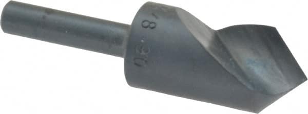 M.A. Ford - 5/8" Head Diam, 1/4" Shank Diam, 1 Flute 90° High Speed Steel Countersink - Eagle Tool & Supply