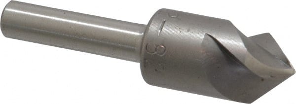 M.A. Ford - 1/2" Head Diam, 1/4" Shank Diam, 3 Flute 82° High Speed Steel Countersink - Eagle Tool & Supply