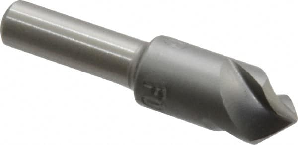 M.A. Ford - 3/8" Head Diam, 1/4" Shank Diam, 3 Flute 90° High Speed Steel Countersink - Eagle Tool & Supply