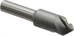 M.A. Ford - 3/8" Head Diam, 1/4" Shank Diam, 3 Flute 90° High Speed Steel Countersink - Eagle Tool & Supply