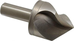 M.A. Ford - 2" Head Diam, 3/4" Shank Diam, 3 Flute 90° High Speed Steel Countersink - Bright Finish, 4-1/4" OAL, 0.6" Nose Diam, Single End, Straight Shank, Right Hand Cut - Eagle Tool & Supply