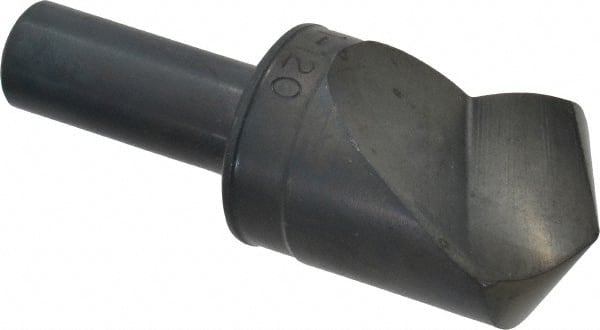 M.A. Ford - 1" Head Diam, 1/2" Shank Diam, 1 Flute 120° High Speed Steel Countersink - Eagle Tool & Supply