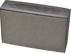 3M - Fine Grade, 125 Grit, Diamond Hand Pad - Black, 2-1/4" Wide x 3-3/4" Long, Coated - Eagle Tool & Supply