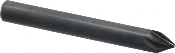 M.A. Ford - 1/4" Head Diam, 1/4" Shank Diam, 6 Flute 60° High Speed Steel Countersink - Eagle Tool & Supply