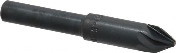 M.A. Ford - 5/16" Head Diam, 1/4" Shank Diam, 6 Flute 60° High Speed Steel Countersink - Eagle Tool & Supply