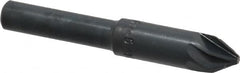 M.A. Ford - 5/16" Head Diam, 1/4" Shank Diam, 6 Flute 60° High Speed Steel Countersink - Eagle Tool & Supply