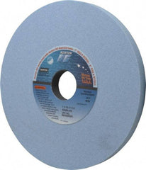 Norton - 7" Diam x 1-1/4" Hole x 1/2" Thick, J Hardness, 80 Grit Surface Grinding Wheel - Ceramic, Type 1, Medium Grade, 3,600 Max RPM, Vitrified Bond, No Recess - Eagle Tool & Supply