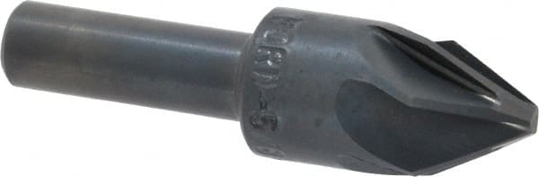 M.A. Ford - 5/8" Head Diam, 3/8" Shank Diam, 6 Flute 60° High Speed Steel Countersink - Eagle Tool & Supply