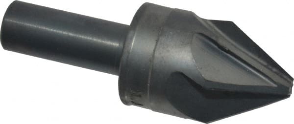 M.A. Ford - 1" Head Diam, 1/2" Shank Diam, 6 Flute 60° High Speed Steel Countersink - Eagle Tool & Supply