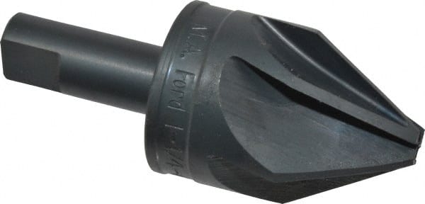 M.A. Ford - 1-1/4" Head Diam, 1/2" Shank Diam, 6 Flute 60° High Speed Steel Countersink - Eagle Tool & Supply