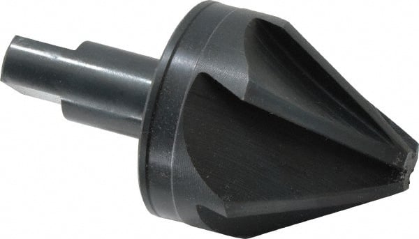 M.A. Ford - 2" Head Diam, 3/4" Shank Diam, 6 Flute 60° High Speed Steel Countersink - Eagle Tool & Supply