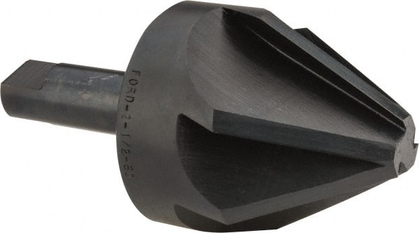 M.A. Ford - 2-1/2" Head Diam, 3/4" Shank Diam, 6 Flute 60° High Speed Steel Countersink - Eagle Tool & Supply