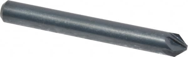 M.A. Ford - 3/16" Head Diam, 3/16" Shank Diam, 6 Flute 82° High Speed Steel Countersink - Eagle Tool & Supply