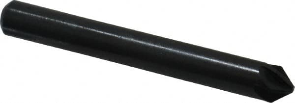 M.A. Ford - 1/4" Head Diam, 1/4" Shank Diam, 6 Flute 82° High Speed Steel Countersink - Eagle Tool & Supply