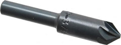 M.A. Ford - 3/8" Head Diam, 1/4" Shank Diam, 6 Flute 82° High Speed Steel Countersink - Eagle Tool & Supply