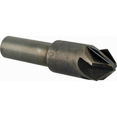 M.A. Ford - 1/2" Head Diam, 3/8" Shank Diam, 6 Flute 82° High Speed Steel Countersink - Eagle Tool & Supply