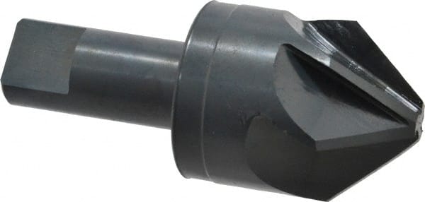 M.A. Ford - 1-1/2" Head Diam, 3/4" Shank Diam, 6 Flute 82° High Speed Steel Countersink - Eagle Tool & Supply