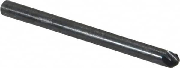 M.A. Ford - 1/8" Head Diam, 1/8" Shank Diam, 6 Flute 90° High Speed Steel Countersink - Eagle Tool & Supply