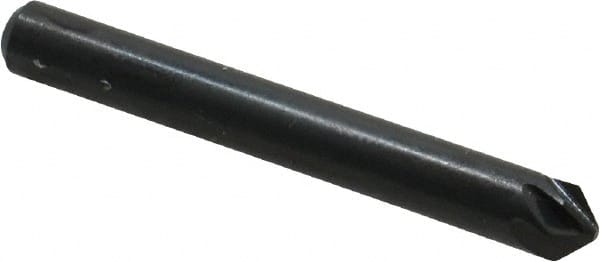 M.A. Ford - 3/16" Head Diam, 3/16" Shank Diam, 6 Flute 90° High Speed Steel Countersink - Eagle Tool & Supply