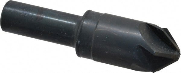 M.A. Ford - 3/4" Head Diam, 1/2" Shank Diam, 6 Flute 90° High Speed Steel Countersink - Eagle Tool & Supply