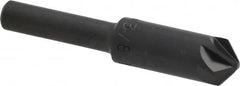 M.A. Ford - 3/8" Head Diam, 1/4" Shank Diam, 6 Flute 100° High Speed Steel Countersink - Eagle Tool & Supply