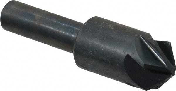 M.A. Ford - 5/8" Head Diam, 3/8" Shank Diam, 6 Flute 100° High Speed Steel Countersink - Eagle Tool & Supply