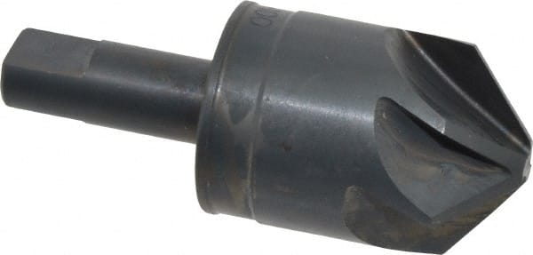 M.A. Ford - 1-1/4" Head Diam, 1/2" Shank Diam, 6 Flute 100° High Speed Steel Countersink - Eagle Tool & Supply