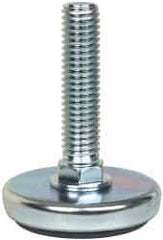 Vlier - 1/2-13 Bolt Thread, Stud Mount Leveling Pad & Mount - 300 Max Lb Capacity, 2" Base Diam - Eagle Tool & Supply