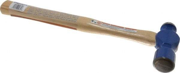 Vaughan Bushnell - 1-1/2 Lb Head Ball Pein Hammer - Hickory Handle, 15-1/4" OAL - Eagle Tool & Supply