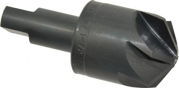 M.A. Ford - 1-1/2" Head Diam, 3/4" Shank Diam, 6 Flute 120° High Speed Steel Countersink - Eagle Tool & Supply
