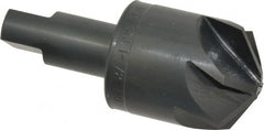 M.A. Ford - 1-1/2" Head Diam, 3/4" Shank Diam, 6 Flute 120° High Speed Steel Countersink - Eagle Tool & Supply