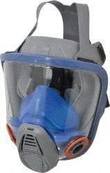 MSA - Series 3000, Size M Full Face Respirator - 4-Point Suspension, Bayonet Connection - Eagle Tool & Supply