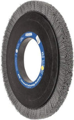 Osborn - 14" OD, 5-1/4" Arbor Hole, Crimped Nylon Wheel Brush - 1" Face Width, 1-1/4" Trim Length, 0.04" Filament Diam, 1,800 RPM - Eagle Tool & Supply