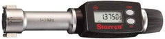 Starrett - 0.08" to 0.1", IP65, Carbide Face Electronic Inside Micrometer - 0.00005" Resolution, 0.00015" Accuracy, 3/8" Gage Depth - Eagle Tool & Supply