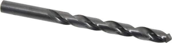 Hertel - 10mm 118° High Speed Steel Jobber Drill - Oxide Finish, Right Hand Cut, Spiral Flute, Straight Shank, 130mm OAL, Standard Point - Eagle Tool & Supply