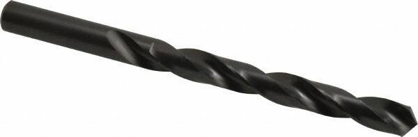 Hertel - 10.4mm 118° High Speed Steel Jobber Drill - Oxide Finish, Right Hand Cut, Spiral Flute, Straight Shank, 133mm OAL, Standard Point - Eagle Tool & Supply