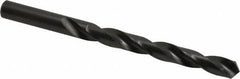 Hertel - 10.4mm 118° High Speed Steel Jobber Drill - Oxide Finish, Right Hand Cut, Spiral Flute, Straight Shank, 133mm OAL, Standard Point - Eagle Tool & Supply