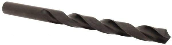 Hertel - 10.8mm 118° High Speed Steel Jobber Drill - Oxide Finish, Right Hand Cut, Spiral Flute, Straight Shank, 140mm OAL, Standard Point - Eagle Tool & Supply