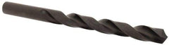 Hertel - 10.8mm 118° High Speed Steel Jobber Drill - Oxide Finish, Right Hand Cut, Spiral Flute, Straight Shank, 140mm OAL, Standard Point - Eagle Tool & Supply