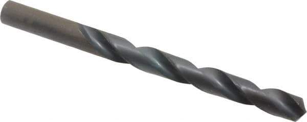 Hertel - 10.9mm 118° High Speed Steel Jobber Drill - Oxide Finish, Right Hand Cut, Spiral Flute, Straight Shank, 140mm OAL, Standard Point - Eagle Tool & Supply