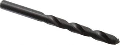 Hertel - 11.9mm 118° High Speed Steel Jobber Drill - Oxide Finish, Right Hand Cut, Spiral Flute, Straight Shank, 143mm OAL, Standard Point - Eagle Tool & Supply
