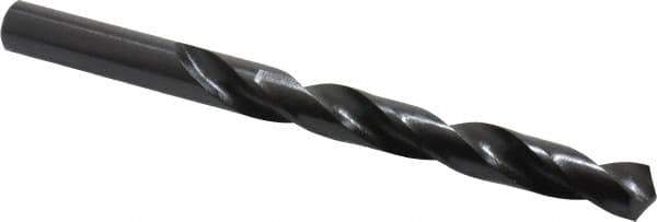 Hertel - 13.5mm 118° High Speed Steel Jobber Drill - Oxide Finish, Right Hand Cut, Spiral Flute, Straight Shank, 168mm OAL, Standard Point - Eagle Tool & Supply