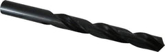 Hertel - 16mm 118° High Speed Steel Jobber Drill - Oxide Finish, Right Hand Cut, Spiral Flute, Straight Shank, 181mm OAL, Standard Point - Eagle Tool & Supply