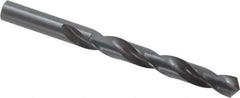 Hertel - 17mm 118° High Speed Steel Jobber Drill - Oxide Finish, Right Hand Cut, Spiral Flute, Straight Shank, 194mm OAL, Standard Point - Eagle Tool & Supply