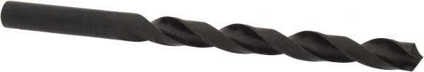 Hertel - 7.25mm 118° High Speed Steel Jobber Drill - Oxide Finish, Right Hand Cut, Spiral Flute, Straight Shank, 108mm OAL, Standard Point - Eagle Tool & Supply