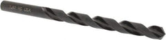 Hertel - 7.8mm 118° High Speed Steel Jobber Drill - Oxide Finish, Right Hand Cut, Spiral Flute, Straight Shank, 114mm OAL, Standard Point - Eagle Tool & Supply