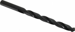 Hertel - 8.2mm 118° High Speed Steel Jobber Drill - Oxide Finish, Right Hand Cut, Spiral Flute, Straight Shank, 117mm OAL, Standard Point - Eagle Tool & Supply