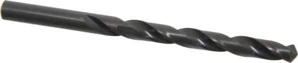 Hertel - 8.5mm 118° High Speed Steel Jobber Drill - Oxide Finish, Right Hand Cut, Spiral Flute, Straight Shank, 121mm OAL, Standard Point - Eagle Tool & Supply