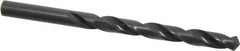 Hertel - 8.5mm 118° High Speed Steel Jobber Drill - Oxide Finish, Right Hand Cut, Spiral Flute, Straight Shank, 121mm OAL, Standard Point - Eagle Tool & Supply